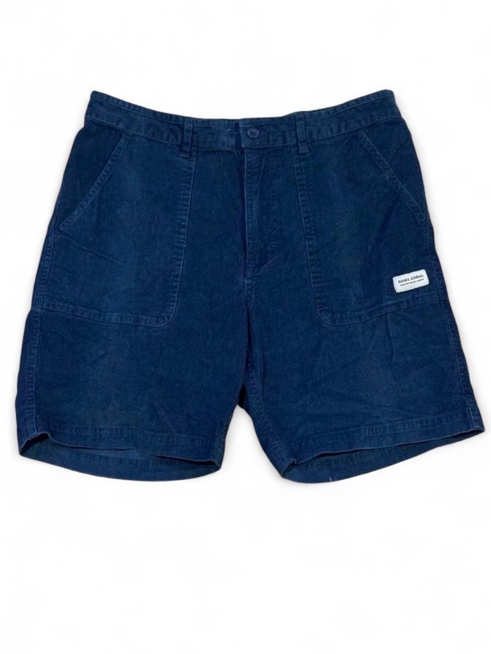 Unknown Brand Men's Navy Corduroy Hybrid Shorts